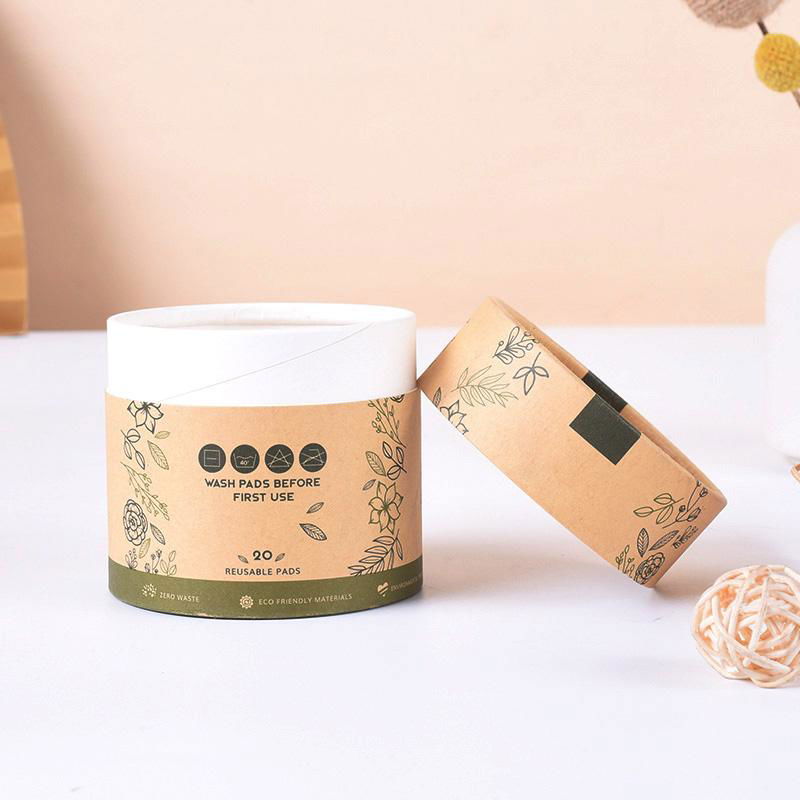 Eco friendly brown kraft cosmetic tube packaging custom kraft paper tube 4