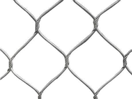 106mm Hole SS304 High Strength Wire Rope Mesh Net Plain Weave 4