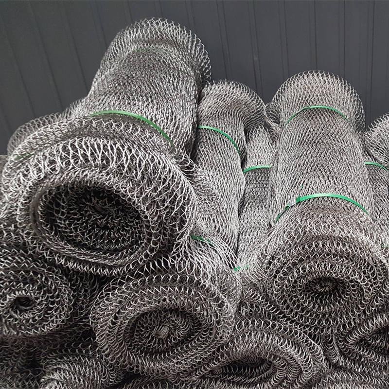 Knotted Types Stainless Steel Wire Rope Mesh AISI304 1