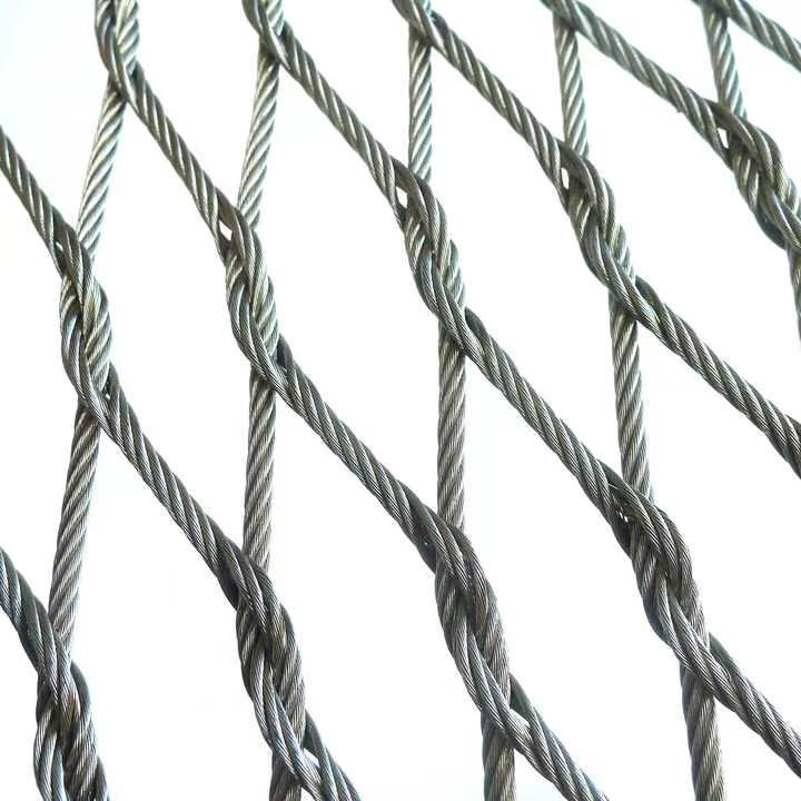Flexible Stainless steel wire rope mesh net/ferrule cable Zoo Mesh/Bird netting 9