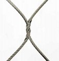 Flexible x-tend SS 316 316L stainless steel wire rope diamond mesh grill fence f 16