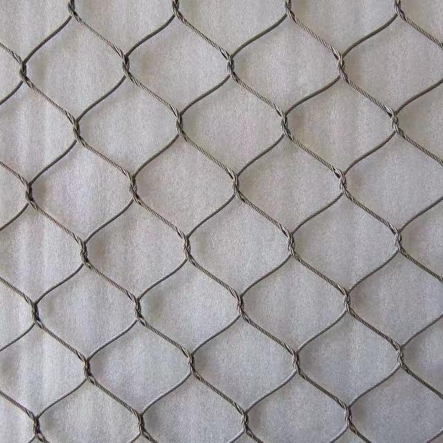 Flexible x-tend SS 316 316L stainless steel wire rope diamond mesh grill fence f 19