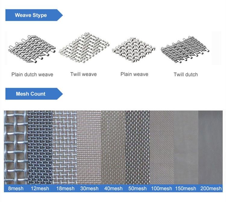 Factory sale various widely used stainless steel wire rope mesh netting filter m 11