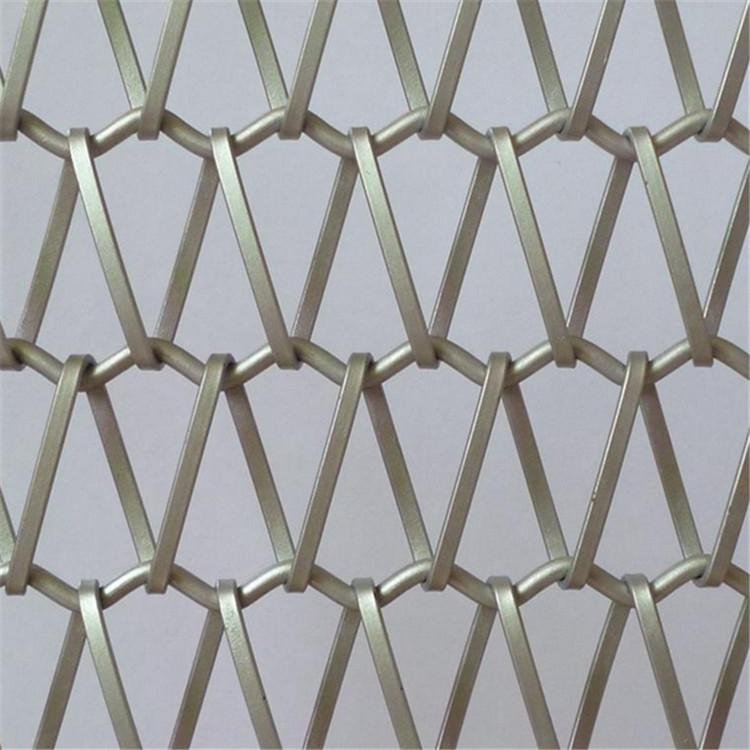 decorative spiral weave mesh conveyor belt metal mesh for buildings 2