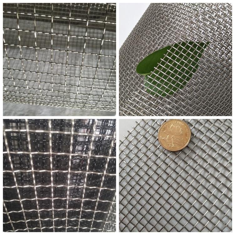 stainless steel crimped square woven wire mesh 1 X 1 7