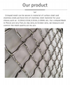 High Quality Screen Frame Mesh Net Square woven wire mesh crimped wire mesh