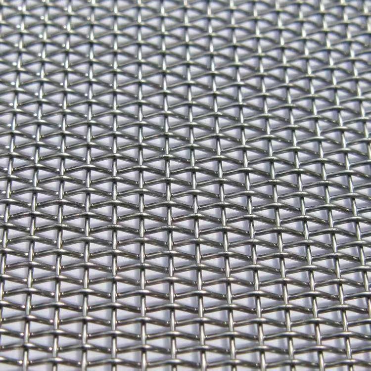 square hole stainless steel crimped wire mesh