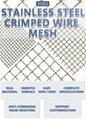 5mm wire diameter stainless steel crimped wire mesh for cultivation