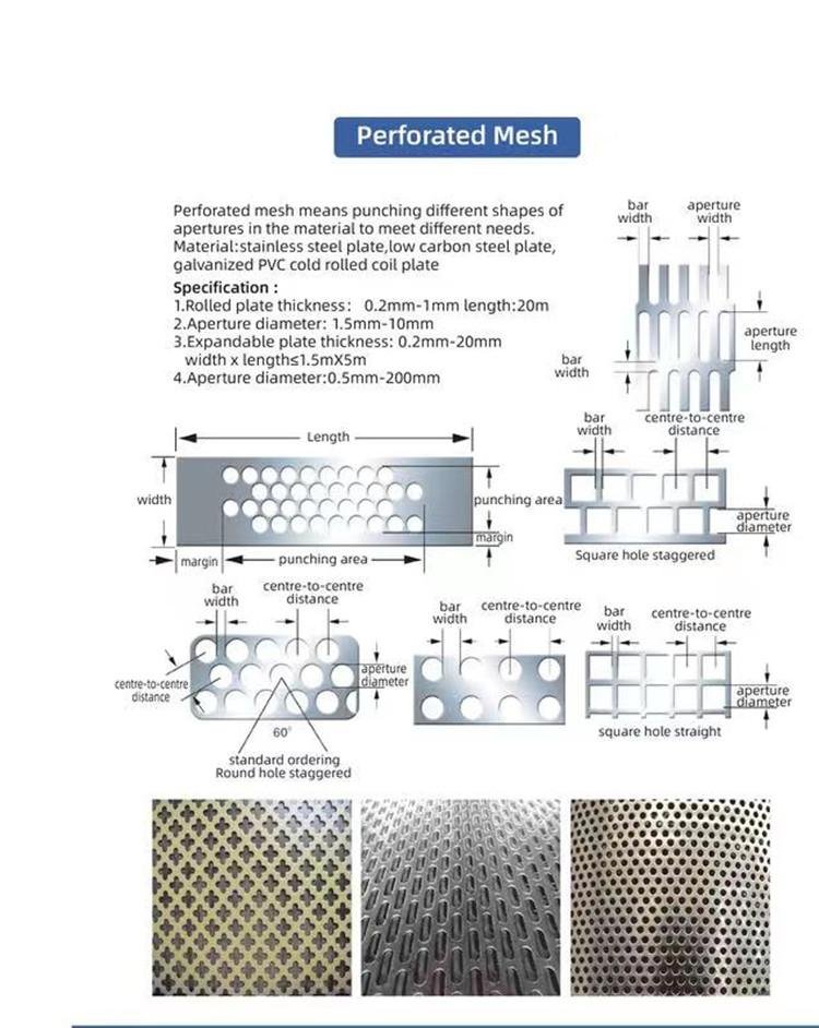 Black Metal Perforation /Perforated Metal Sheet /Screen Panel For Metal Speaker  11