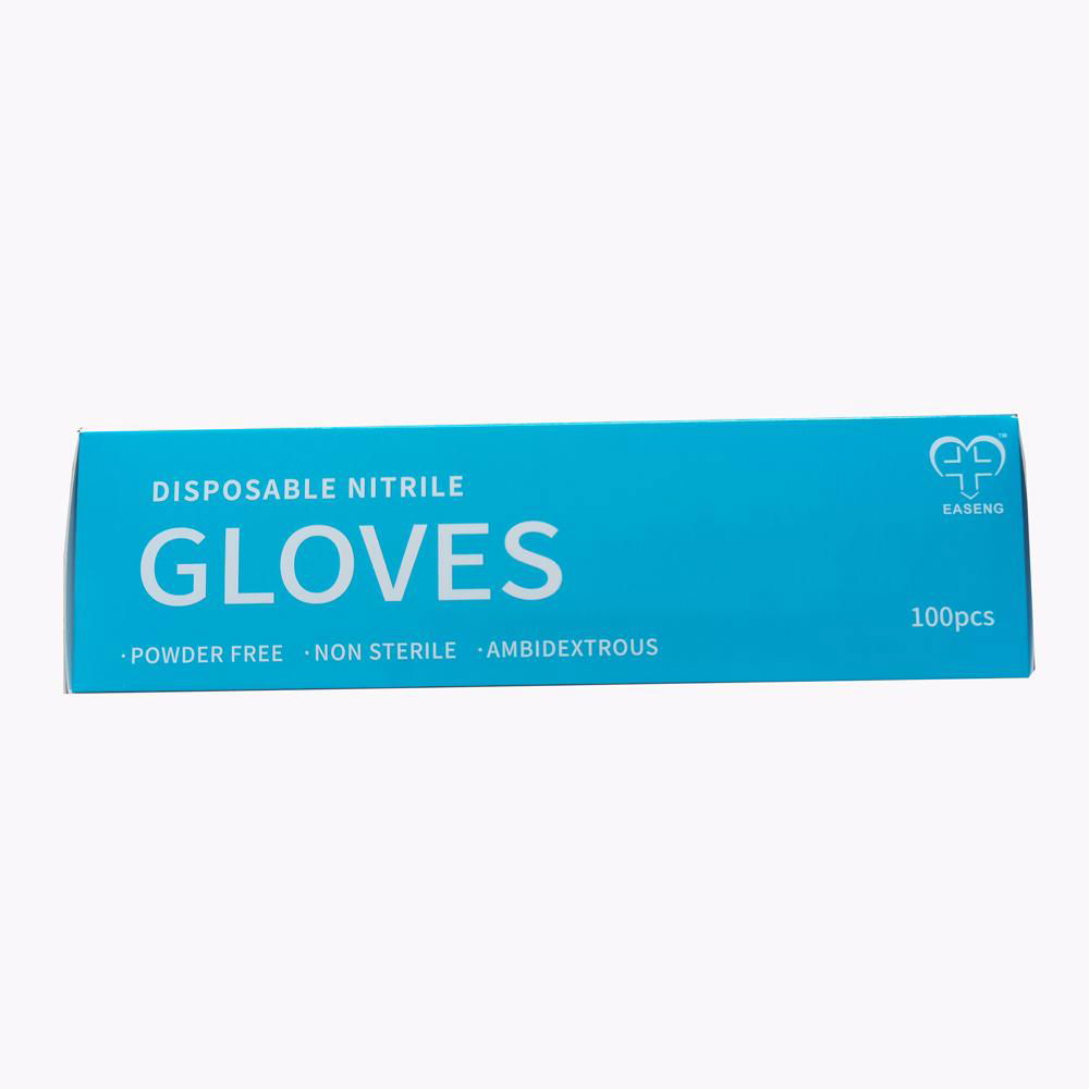 Easeng Blue Disposable Nitrile Gloves Food Grade Powder Free 3