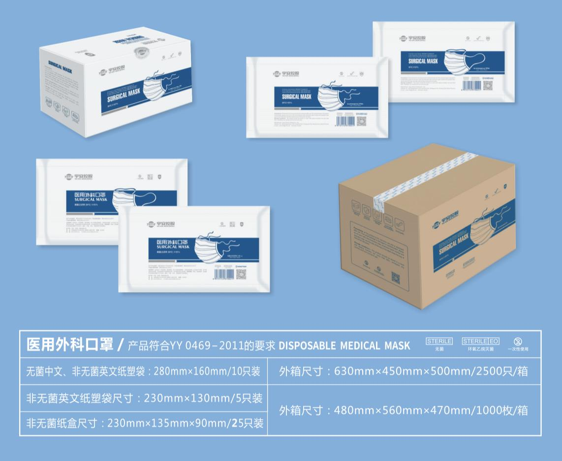 医用外科口罩 三层一次性使用 现货厂家直供 儿童外科口罩 3