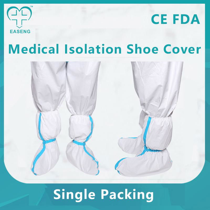 Easeng Medical Isolation Shoe Cover Disposable PP+PE Long Style