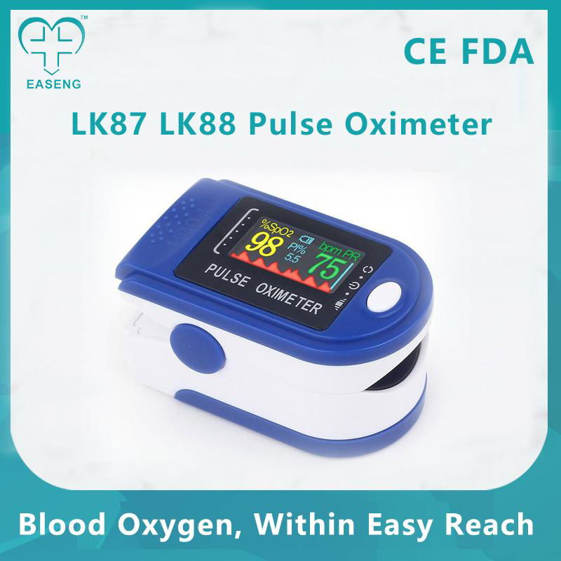 Easeng Finger Clip Oxygen Oxymeter Blood Pulse Monitors LK87 LK88