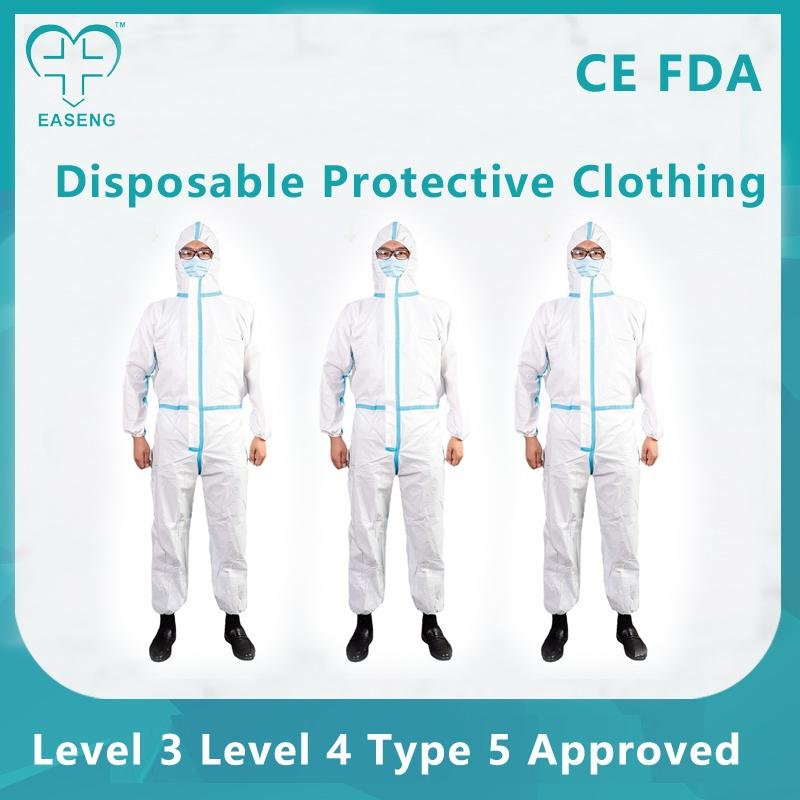 Easeng Disposable Non-Sterilized Coverall Medical Protective Clothing 