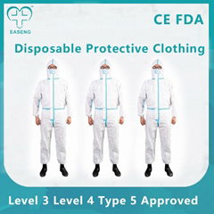 Easeng Disposable Non-Sterilized Coverall Medical Protective Clothing