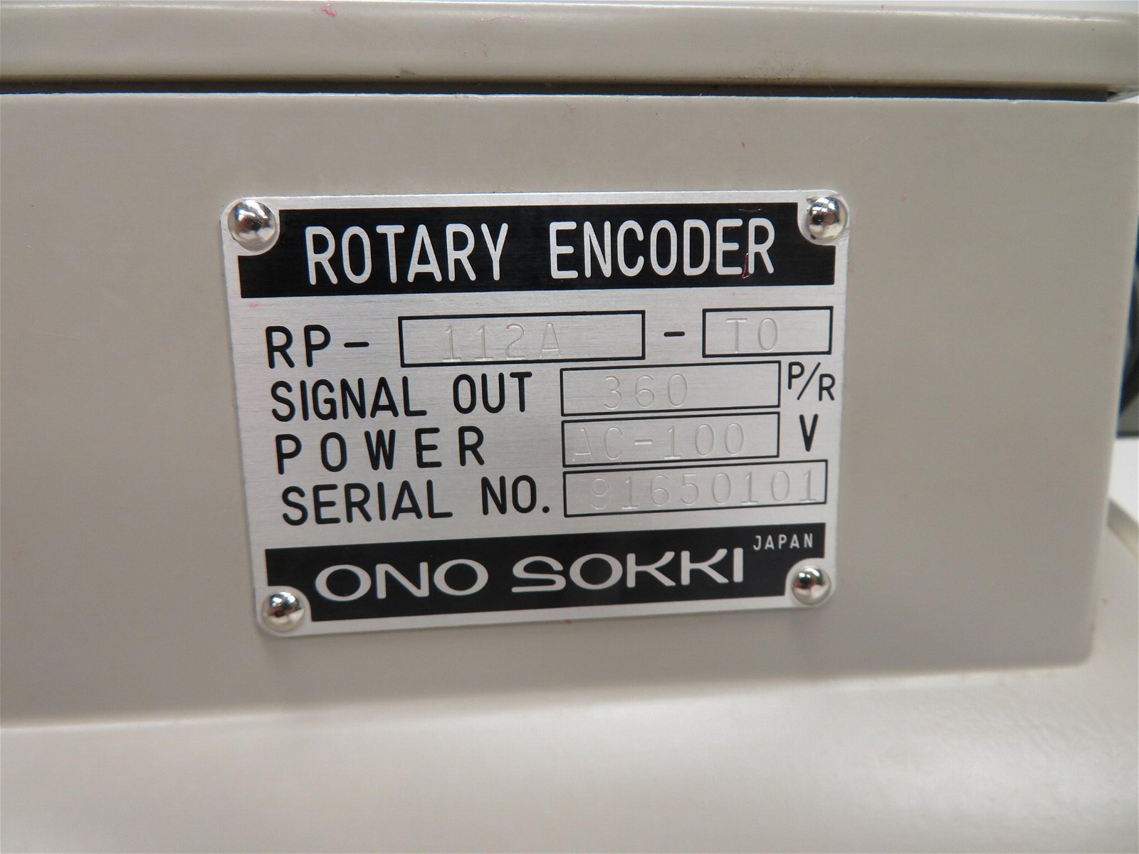 ONO SOKKI Rotary encoder Type RP-112A-TO 2