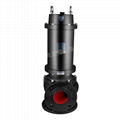 ZHAOYUAN WQ cast Iron 4KW Raw waste water commercial sewage ejector sump pump