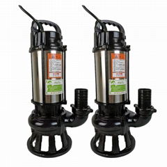 ZHAOYUAN 1hp High Lift High Volume Electric Power Submersible Sewage Sump Pump