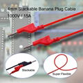 4MM Stackable Banana Plug Cable To Banana Plug Cable Test Lead 2