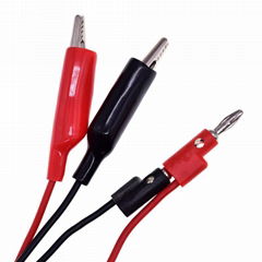 NUELEAD 4mm Banana Plug To Alligator Clip Test Lead Wire Cable