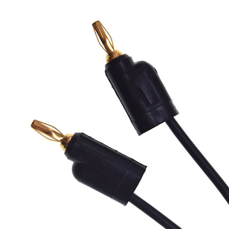 Soft Stacking Standard 2mm Mini Banana Plug Patch Cord Cable Gold