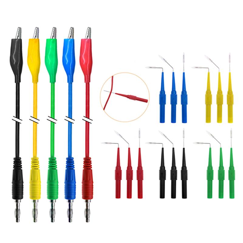 Multimeter Test Lead Set with 30V Back Probe Kit and 4mm Banana Plug To