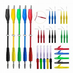 Multimeter Test Lead Set with 30V Back Probe Kit and 4mm Banana Plug To Alligato