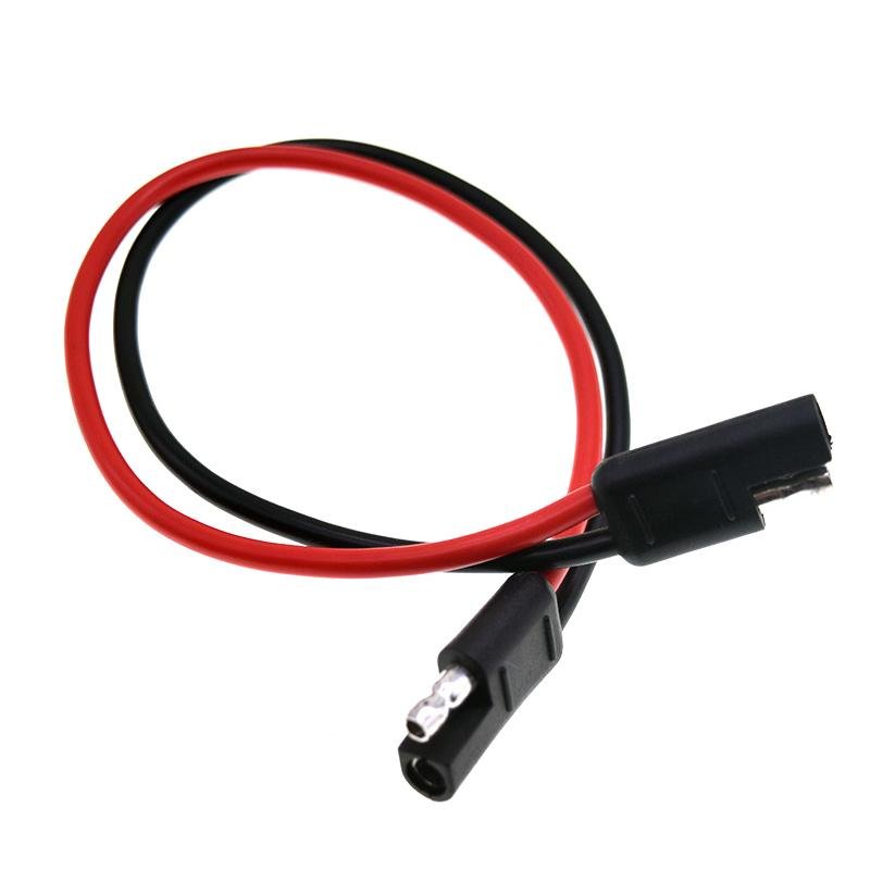 2Pin SAE to SAE Extension Wire Quick Disconnect Connector Cable for Automotive 4