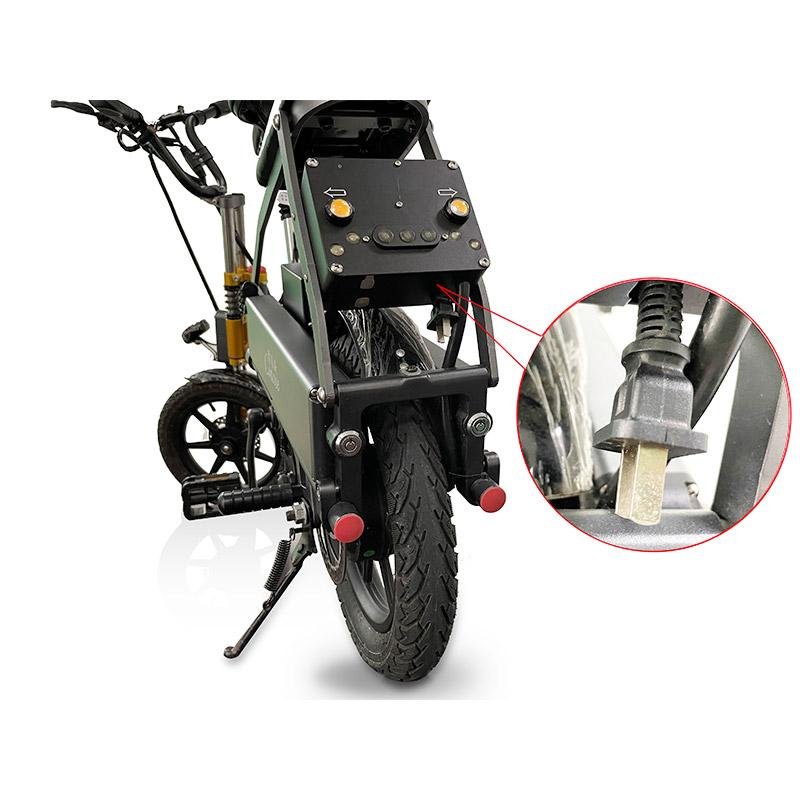 H-14 Ultra-Light Portable Folding Electric Two-Seater Bike   3