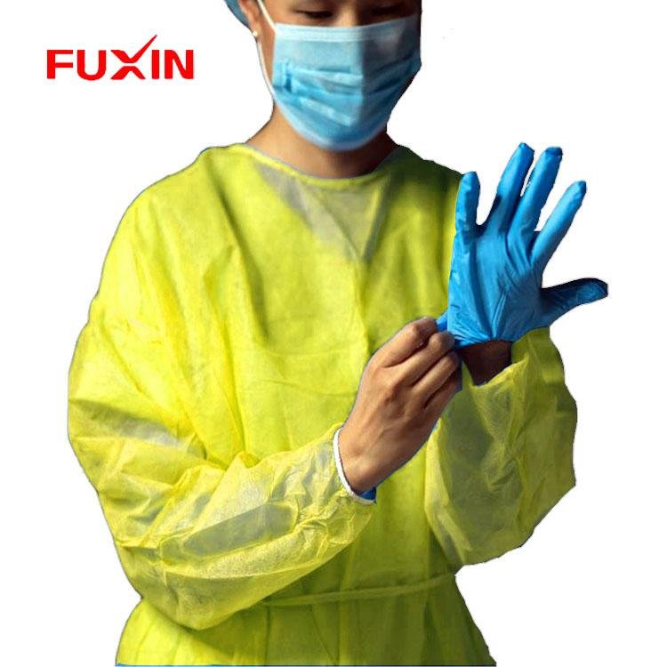 Disposable PP Nonwoven Isolation Gown Protective Gown
