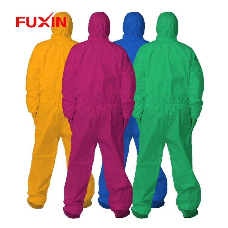 Disposable Waterproof Non Woven coverall suit protective coveralls