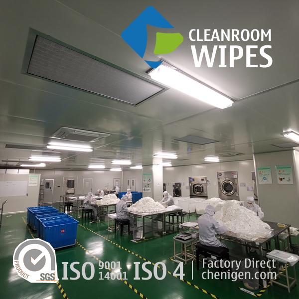 Factory-Direct Polyester Wiping Cloths Cleanroom Wipers 2