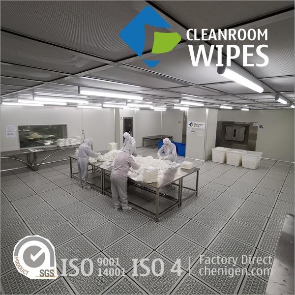 Factory-Direct Polyester Wiping Cloths Cleanroom Wipers 5