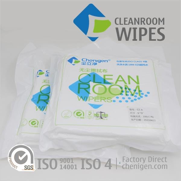 China Class 10 Cleanroom Wipes Factory-Direct ISO 4 Lint-Free Wipers