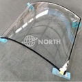 Large Safety Low Iron Extra Clear Curved