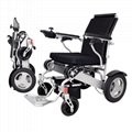 2021 new arrival foldable light weight electric wheelchair with 250W brushles 4