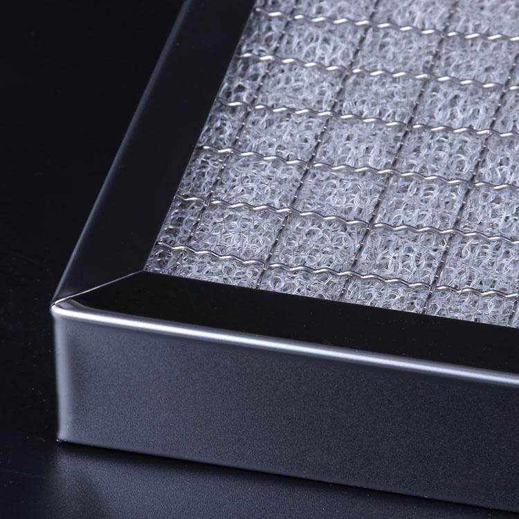 Screen diamond mesh perforated plate Glass fiber and stainless steel mixed knitt 4