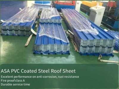 Color Coated ASP Composite Steel Corrugated Roofing Sheet 2