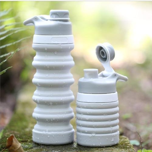 Fashion environmental friendly outdoor folding silicone filter water bottle 2
