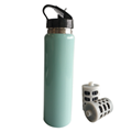 Outdoor travel stainless steel water bottle filter removes viruses and bacteria