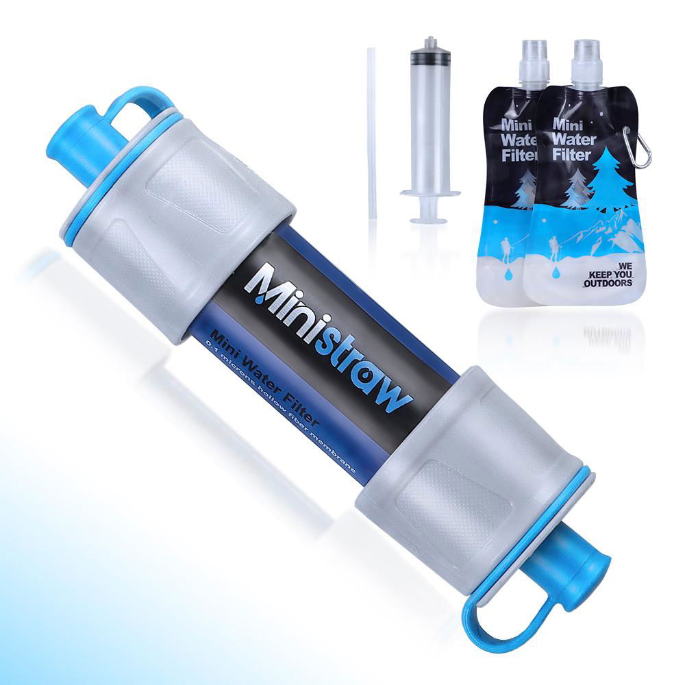 Survival kit, outdoor water purifier for hiking