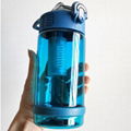 Anti-bacterial camping bPA-free plastic filter water bottles 2