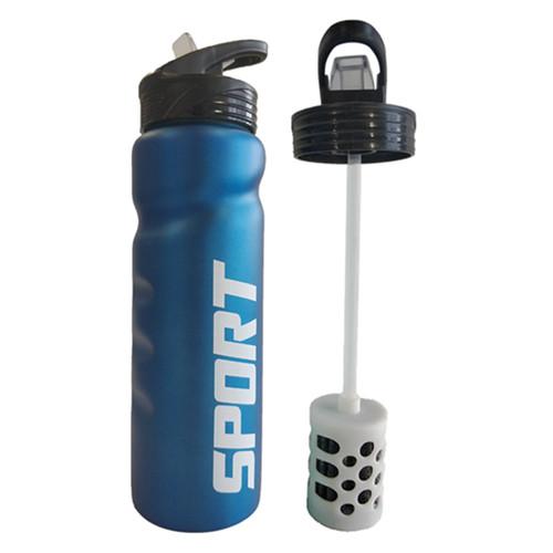 Antibacterial outdoor sports stainless steel filter water bottle