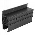 6063 T5 custom made silver/black anodized aluminium alloy heat sink 