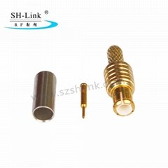 MMCX Male Straight Crimp Connector for RG174 RG316 Cable  