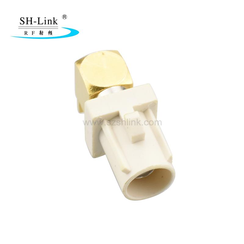 SH-Link FAKRA公頭座子彎式車載天線接口PCB插板連接器 2