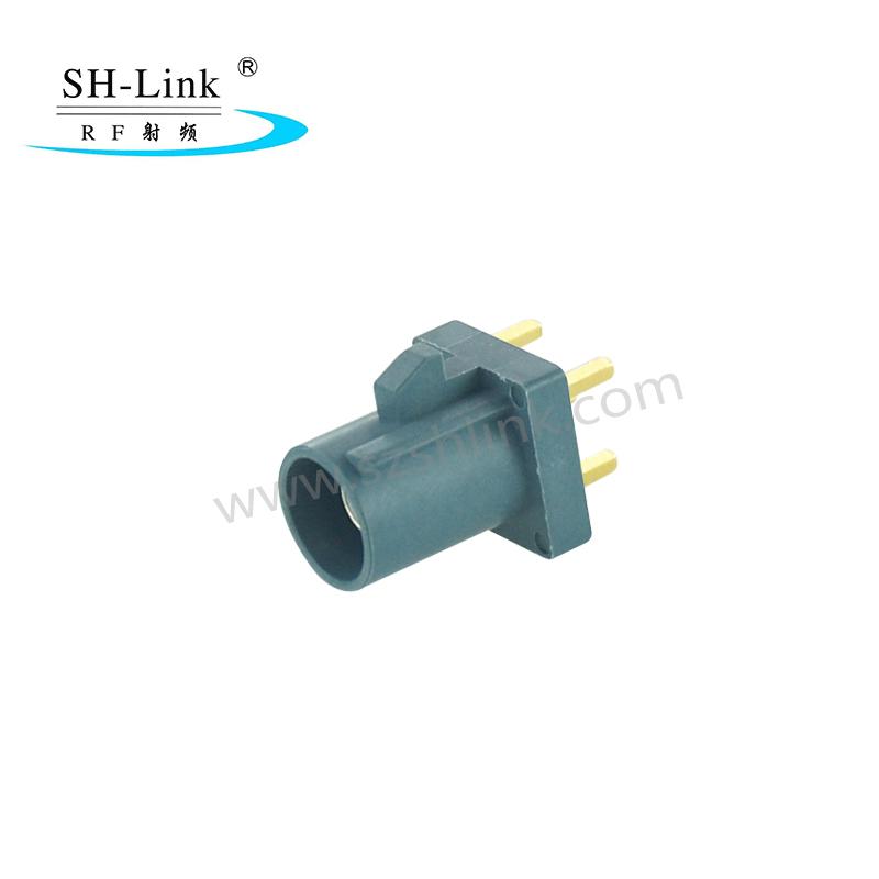   FAKRA-JE 汽車連接器SMB焊板直插PCB板端fakra公座 3
