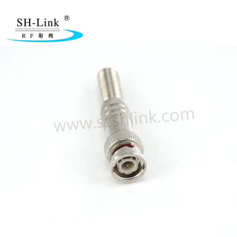 Crimp Compression CCTV SYV-50-3 Male Copper Screw Type BNC Connector for Cable 5