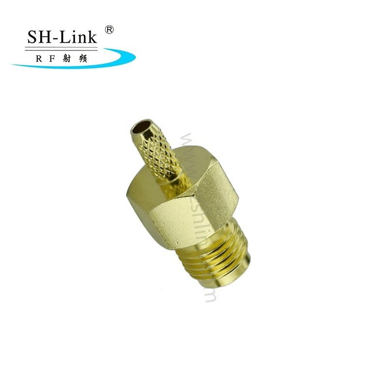 SH-Link SMA母插孔RF连接器适配器直镀金工厂发货 2