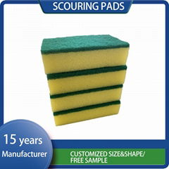 Different packing scouring pad and cleaning sponge for kitchen dish washing dish